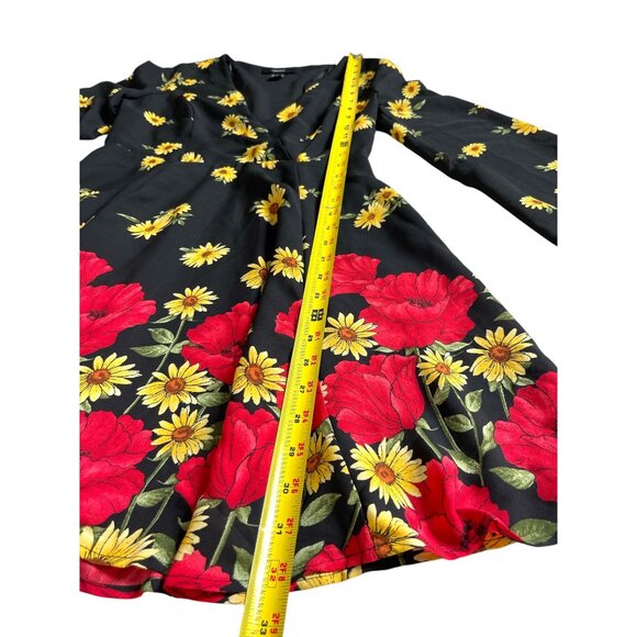 Forever 21 Floral Knee-Length Dress Women’s Casual Spring/Summer Dress Size Medi - Picture 5 of 11